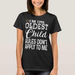T-shirt Les règles pour enfants les plus âgés ne s'appliqu