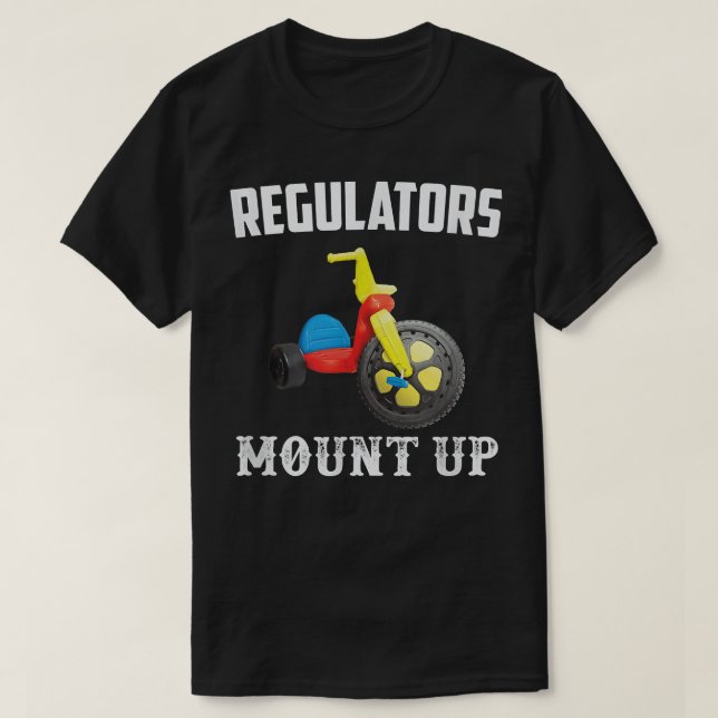 T-shirt Les régulateurs montent du rap drôle d'Hip hop  (Design devant)