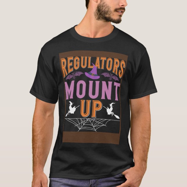 T-shirt Les régulateurs montent un jeu de Humour d'Hallowe (Devant)