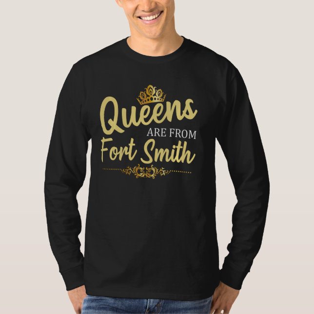T-shirt Les Reines De Fort Smith Ar Arkansas Drôle Home (Devant)