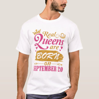 T-shirt Les Reines Naissent En Septembre