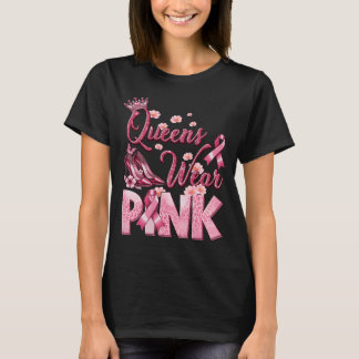 T-shirt Les reines portent le Mois de sensibilisation au c
