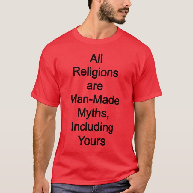 T-shirt Les religions sont artificielles (Devant)