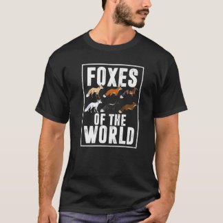 T-shirt Les Renards Du Monde Animal Pour Hommes Femmes Fur