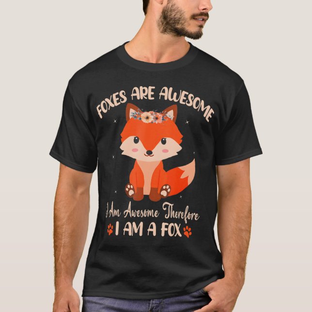 T-shirt Les Renards Foxes Sont De Belles Filles De Renards (Devant)