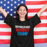 T-shirt Les Républicains contre Donald Trump audacieux<br><div class="desc">Les républicains doivent s'unir et prendre position contre Donald Trump lors des élections primaires et présidentielles de 2016. Texte en noir rouge,  blanc et bleu en détresse.</div>
