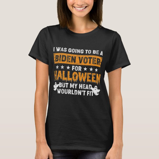 T-shirt Les Républicains Votent Contre Joe Biden Et Hallow (Devant)