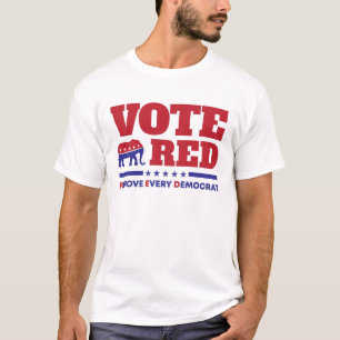 T-shirt Les Républicains votent rouge Supprimer chaque d