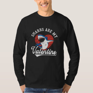 T-shirt Les Requins Sont Mon Valentine Freediving Dive Fre