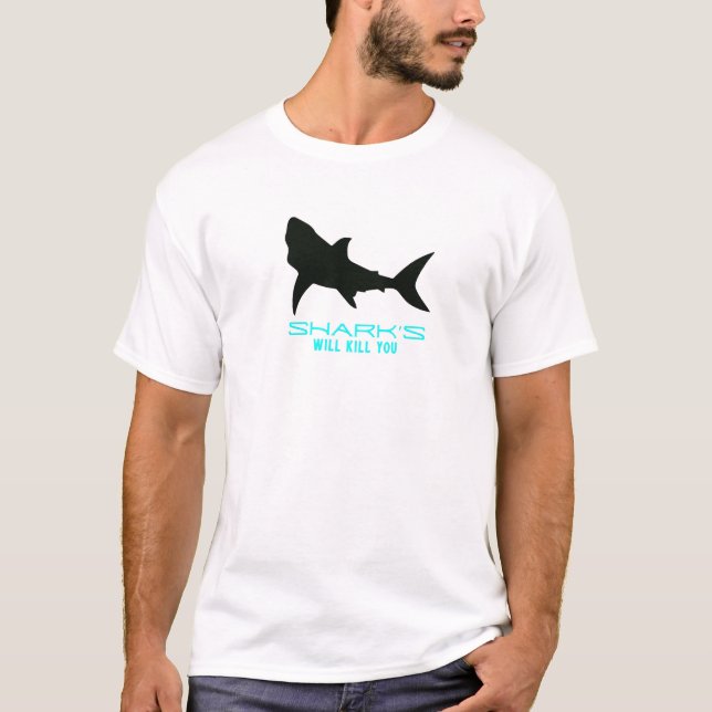 T-SHIRT LES REQUINS VOUS TUERONT LES CITES (Devant)