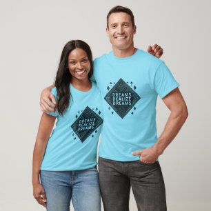T-shirt Les rêves inspirants fondamentaux des hommes réali