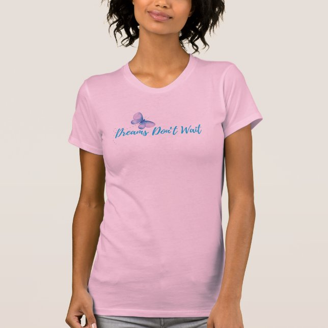 T-shirt Les rêves n'attendent pas la lecture (Devant)