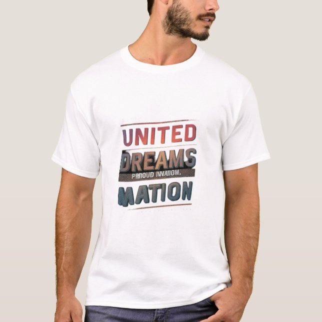 T-shirt Les rêves unis Coeurs forts (Devant)
