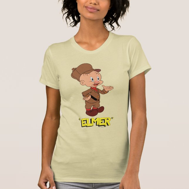 T-shirt Les rires rétro de LOONEY TUNES™| ELMER FUDD™ (Devant)