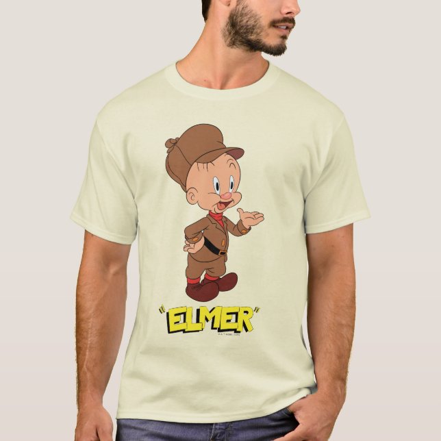 T-shirt Les rires rétro de LOONEY TUNES™| ELMER FUDD™ (Devant)