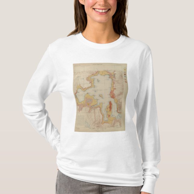T-shirt Les rivages du lac Yellowstone (Devant)