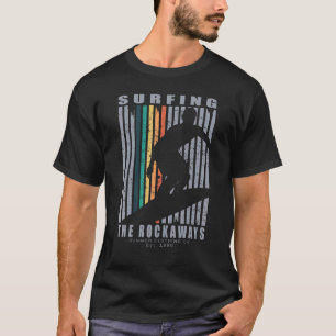 T-shirt Les Rockaways Surfing Beach Retro Surfing Summer V