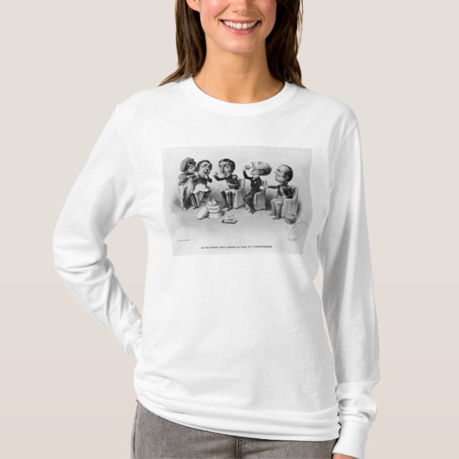T-shirt Les Rois absolus Forced pour avaler la pilule (Devant)