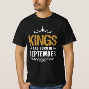 T-shirt Les rois naissent en septembre