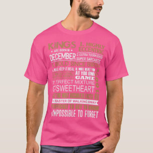 T-shirt Les Rois Sont Nés En Décembre Sagittarius Annivers