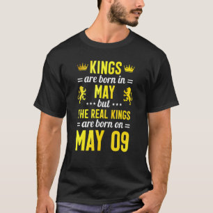 T-shirt Les Rois Sont Nés En Mai Les Véritables Rois Sont