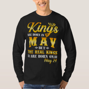 T-shirt Les Rois Sont Nés En Mai Les Véritables Rois Sont
