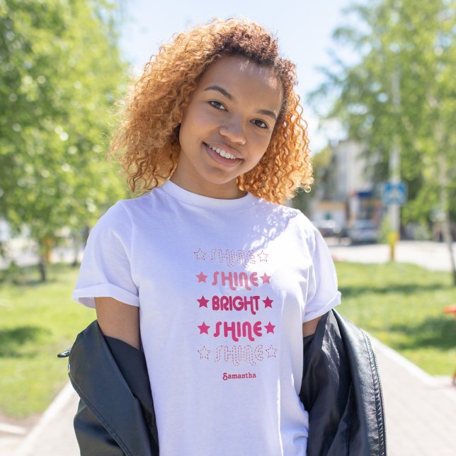 T-shirt Les Rose Brillent. Brille. Lumineux. Brille. Brill (Créateur téléchargé)