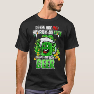 T-shirt Les roses Sont Des Shamrocks Rouges Sont Des Verte