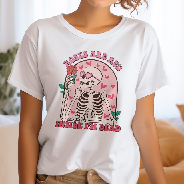 T-shirt Les roses sont rouges, à l'intérieur je suis mort  (Créateur téléchargé)