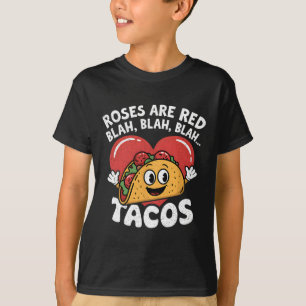 T-shirt Les roses sont rouges, amateur de tacos, nourritur