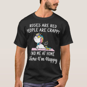 T-shirt Les roses sont rouges Les gens sont merdiques Trou