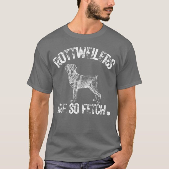 T-shirt Les Rottweilers de compagnie sont si mignons ami d (Devant)