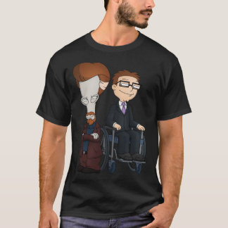 T-shirt Les roues et le Leg Man ! American Dad Roger et St