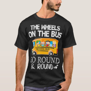 T-shirt Les Roues Sur Le Bus Aller Round School 