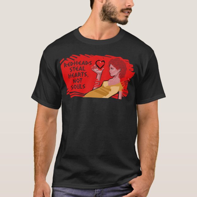 T-shirt Les rouges volent les coeurs et non les âmes (Devant)
