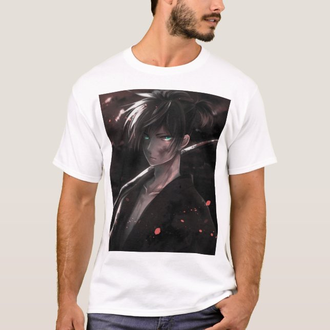 T-shirt Les royaumes éclipsés : une odyssée d'Anime sombre (Devant)