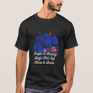 T-shirt Les sacs de couchage sont des Tacos aux ours Campi