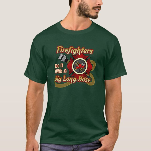 T-shirt Les sapeurs-pompiers le font (Devant)