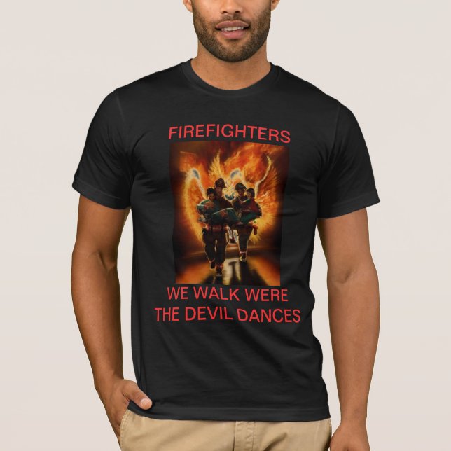 T-SHIRT LES SAPEURS-POMPIERS SAUVENT LES VIES (Devant)