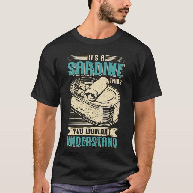 T-shirt Les Sardines Aiment La Chose Des Sardines (Devant)