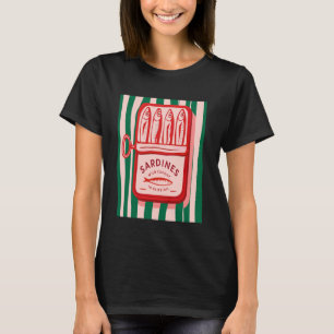 T-shirt Les Sardines Pêcheur Esthétique Côtière Sardine S