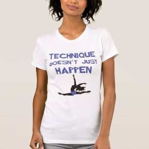 T-shirt Les sauts de pointe de ballet de technique de