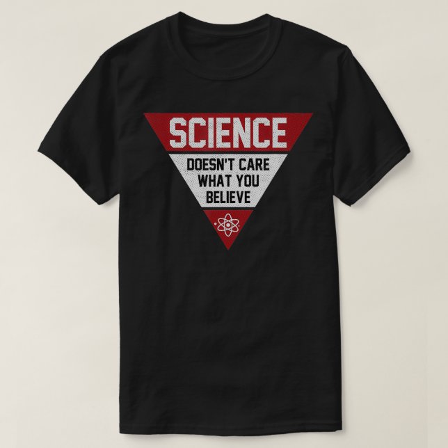 T-shirt Les sciences enseignantes ne se soucient pas de ce (Design devant)