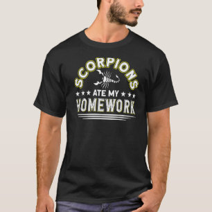 T-shirt Les scorpions Mangent Mon Travail Futur Entomologi