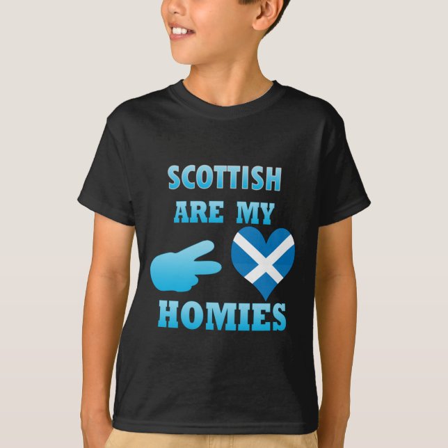T-shirt les scottishs sont mon Homies (Devant)