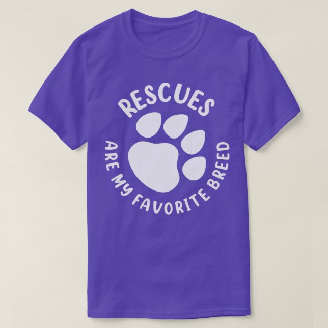 T-shirt Les secours sont ma race préférée1 (Design devant)