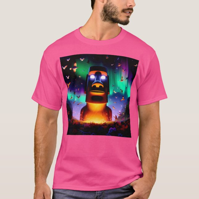 T-shirt Les Secrets Du Moai (Devant)