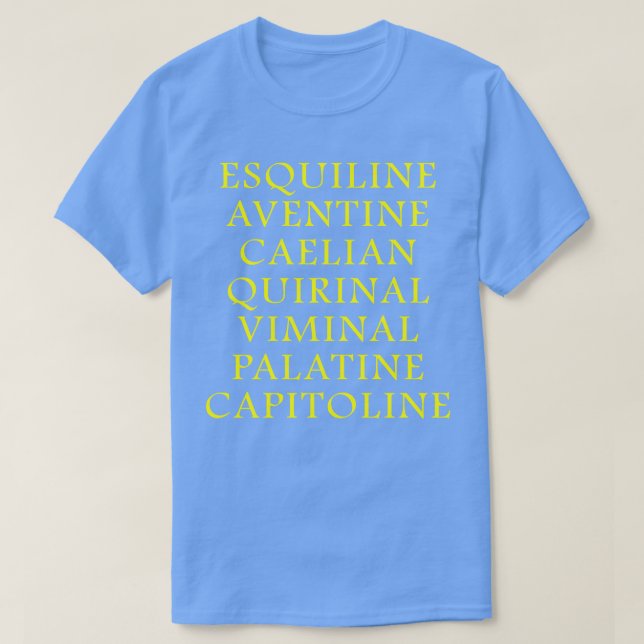 T-shirt Les Sept Collines de Rome (Design devant)