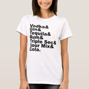 T-shirt Les Sept Ingrédients D'Un Thé Glacé De Long Isl