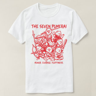 T-shirt Les Sept Pomerai - Parodie de Samouraï Poméranien